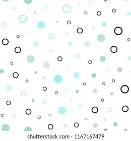 Light Green, Yellow vector seamless template with circles. Illustration with set of shining colorful abstract circles. Trendy design for wallpaper, fabric makers.