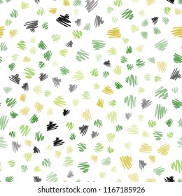 Light Green, Yellow vector seamless cover with stright stripes. Modern geometrical abstract illustration with Lines. The pattern for ad, booklets, leaflets.