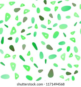 Light Green, Yellow vector seamless background with triangles, circles. Modern abstract illustration with colorful dots, lines. Smart design for your business advert.