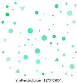 Light Green, Yellow vector seamless backdrop with lines, circles. Modern abstract illustration with colorful dots, lines. Trendy design for wallpaper, fabric makers.