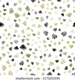Light Green, Yellow vector seamless pattern with sharp lines. Decorative shining illustration with lines on abstract template. Pattern for ads, posters, banners.