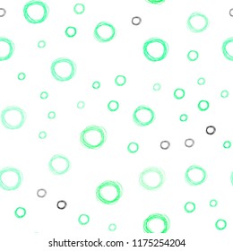 Light Green, Yellow vector seamless cover with spots. Glitter abstract illustration with blurred drops of rain. Pattern can be used for beautiful websites.