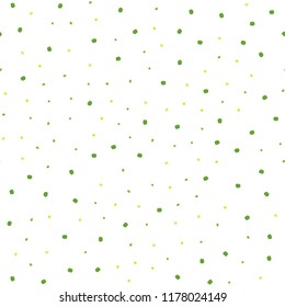 Light Green, Yellow vector seamless layout with circle shapes. Beautiful colored illustration with blurred circles in nature style. Trendy design for wallpaper, fabric makers.