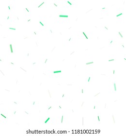 Light Green, Yellow vector seamless pattern with narrow lines. Glitter abstract illustration with colored sticks. The template can be used as a background.