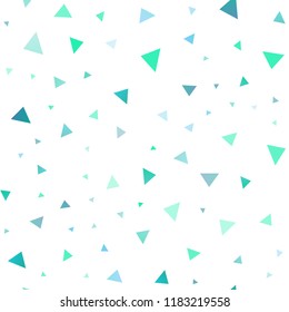 Light Green, Yellow vector seamless template with crystals, triangles. Abstract gradient illustration with triangles. Pattern can be used for websites.