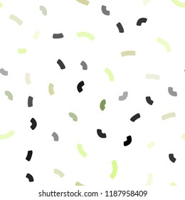 Light Green, Yellow vector seamless background with lava shapes. Creative illustration in halftone marble style with gradient. Marble design for your web site.