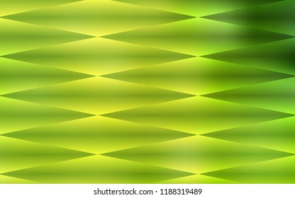 Light Green, Yellow vector seamless cover in polygonal style. Illustration with set of colorful rectangles. Pattern for design of window blinds, curtains.