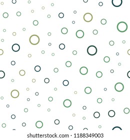 Light Green, Yellow vector seamless cover with spots. Beautiful colored illustration with blurred circles in nature style. Beautiful design for your business advert.