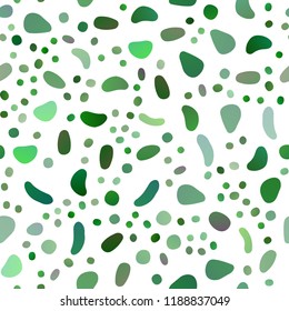 Light Green, Yellow vector seamless cover with circles. Illustration with set of shining colorful abstract circles. Trendy design for wallpaper, fabric makers.