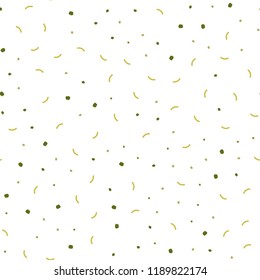 Light Green, Yellow vector seamless backdrop with dots and lines. Colorful illustration with circles and lines in futuristic style. Template for business cards, websites.