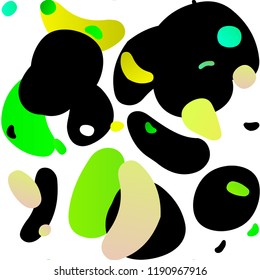 Light Green, Yellow vector seamless texture with disks. Glitter abstract illustration with blurred drops of rain. Design for textile, fabric, wallpapers.