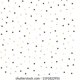 Light Green, Yellow vector seamless texture with disks. Abstract illustration with colored bubbles in nature style. Pattern for design of window blinds, curtains.