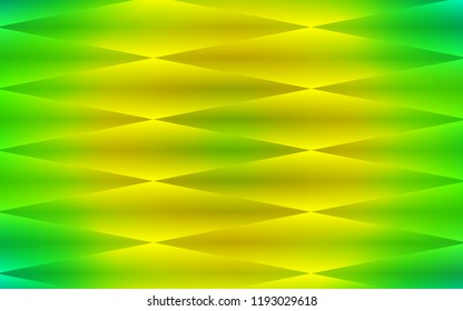Light Green, Yellow vector seamless cover in polygonal style. Beautiful illustration with rectangles and squares. Pattern for design of fabric, wallpapers.