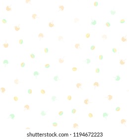 Light Green, Yellow vector seamless background with coffee, beans. Gradient abstract collection of coffee cups and beans. Pattern for menu of cafes and restaurants.