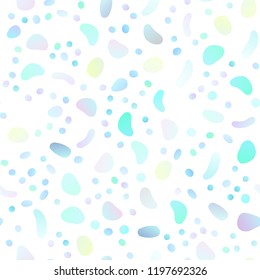 Light Green, Yellow vector seamless cover with circles. Illustration with set of shining colorful abstract circles. Pattern for design of fabric, wallpapers.