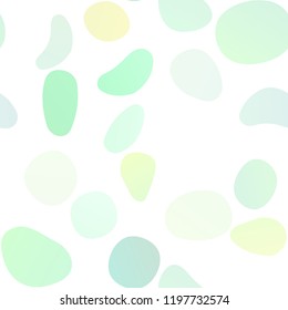 Light Green, Yellow vector seamless template with spots. Modern abstract illustration with colorful water drops. Template for business cards, websites.