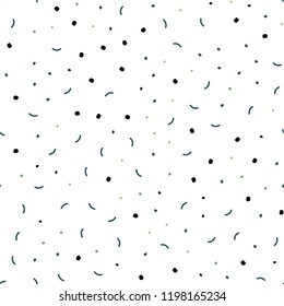 Light Green, Yellow vector seamless texture with disks, lines. Decorative design in abstract style with triangle structure. Pattern for trendy fabric, wallpapers.