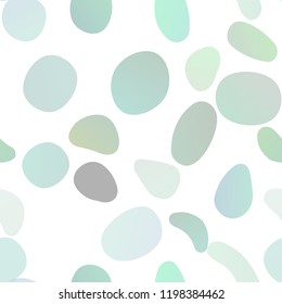 Light Green, Yellow vector seamless layout with circle spots. Colorful illustration with blurred circles in nature style. Pattern for design of window blinds, curtains.