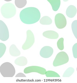 Light Green, Yellow vector seamless backdrop with dots, spots. Modern abstract illustration with colorful water drops. Design for textile, fabric, wallpapers.