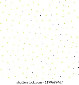 Light Green, Yellow vector seamless pattern with spheres. Blurred bubbles on abstract background with colorful gradient. Trendy design for wallpaper, fabric makers.