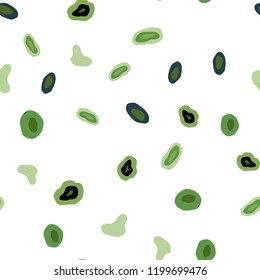 Light Green, Yellow vector seamless backdrop with dots. Illustration with set of shining colorful abstract circles. Design for textile, fabric, wallpapers.