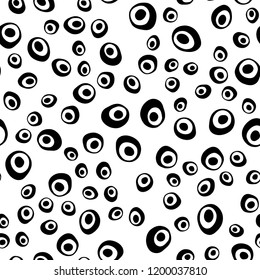 Light Green, Yellow vector seamless template with spots. Illustration with set of shining colorful abstract circles. Trendy design for wallpaper, fabric makers.