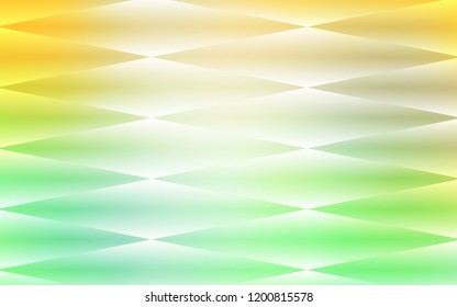 Light Green, Yellow vector seamless template with crystals, rectangles. Abstract gradient illustration with rectangles. Trendy design for wallpaper, fabric makers.