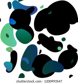 Light Green, Yellow vector seamless cover with circles. Abstract illustration with colored bubbles in nature style. Design for textile, fabric, wallpapers.