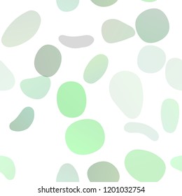 Light Green, Yellow vector seamless cover with circles. Modern abstract illustration with colorful water drops. Pattern for design of fabric, wallpapers.