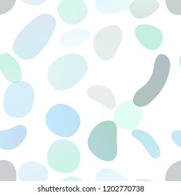 Light Green, Yellow vector seamless backdrop with dots, spots. Colorful illustration with blurred circles in nature style. Design for textile, fabric, wallpapers.