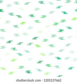 Light Green, Yellow vector seamless cover with long lines. Blurred decorative design in simple style with lines. The pattern can be used as ads, poster, banner for commercial.