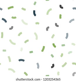 Light Green, Yellow vector seamless template with bent ribbons. Glitter abstract illustration with wry lines. The best blurred design for your business.