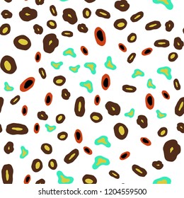 Light Green, Yellow vector seamless layout with circle shapes. Glitter abstract illustration with blurred drops of rain. Trendy design for wallpaper, fabric makers.