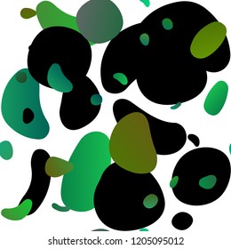 Light Green, Yellow vector seamless layout with circle spots. Modern abstract illustration with colorful water drops. Pattern for design of window blinds, curtains.