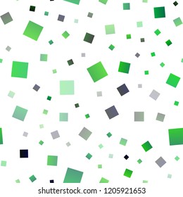Light Green, Yellow vector seamless layout with lines, rectangles. Beautiful illustration with rectangles and squares. Pattern for commercials.