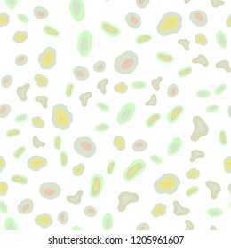 Light Green, Yellow vector seamless background with bubbles. Glitter abstract illustration with blurred drops of rain. Pattern for design of window blinds, curtains.