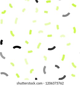 Light Green, Yellow vector seamless template with liquid shapes. Shining crooked illustration in marble style. Pattern for your business design.