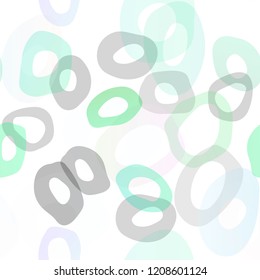 Light Green, Yellow vector seamless template with spots. Colorful illustration with blurred circles in nature style. Pattern for design of window blinds, curtains.