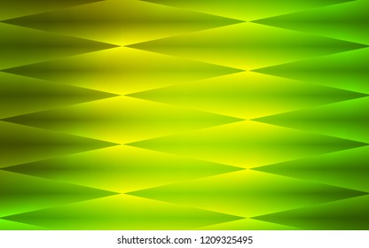 Light Green, Yellow vector seamless background with rectangles. Abstract gradient illustration with rectangles. Pattern for design of window blinds, curtains.