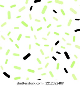 Light Green, Yellow vector seamless cover with stright stripes. Shining colored illustration with sharp stripes. Smart design for your business advert.