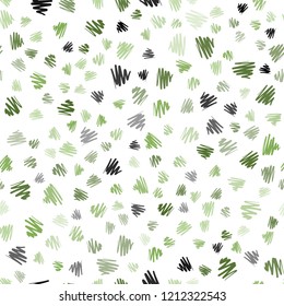 Light Green, Yellow vector seamless cover with stright stripes. Lines on blurred abstract background with gradient. Smart design for your business advert.