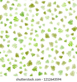 Light Green, Yellow vector seamless background with straight lines. Shining colored illustration with sharp stripes. Pattern for ads, posters, banners.