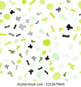 Light Green, Yellow vector seamless template with bent ribbons. Creative geometric illustration in marble style with gradient. Marble design for your web site.