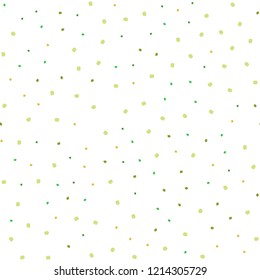 Light Green, Yellow vector seamless layout with circle shapes. Illustration with set of shining colorful abstract circles. Design for textile, fabric, wallpapers.