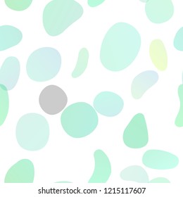 Light Green, Yellow vector seamless layout with circle spots. Glitter abstract illustration with blurred drops of rain. Trendy design for wallpaper, fabric makers.