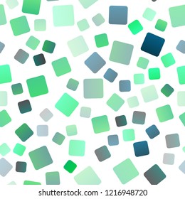 Light Green, Yellow vector seamless background with rectangles. Beautiful illustration with rectangles and squares. Pattern for busines ad, booklets, leaflets