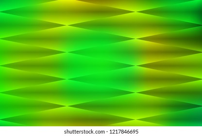 Light Green, Yellow vector seamless cover in polygonal style. Modern abstract illustration with colorful rectangles. Template for business cards, websites.