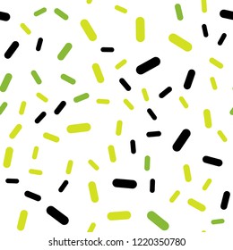 Light Green, Yellow vector seamless layout with flat lines. Modern geometrical abstract illustration with Lines. The pattern for ad, booklets, leaflets.