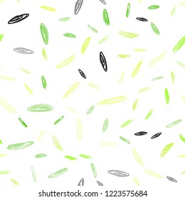 Light Green, Yellow vector seamless background with bubbles. Illustration with set of shining colorful abstract circles. Pattern can be used for futuristic ad, booklets.