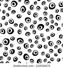 Light Green, Yellow vector seamless layout with circle spots. Blurred bubbles on abstract backdrop with colorful gradient. Pattern for design of fabric, wallpapers.